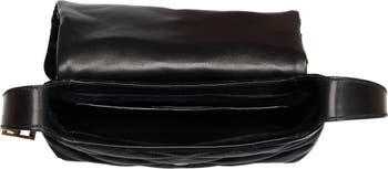 Saint Laurent Le 5 A 7 Toile Leather Shoulder Bag
