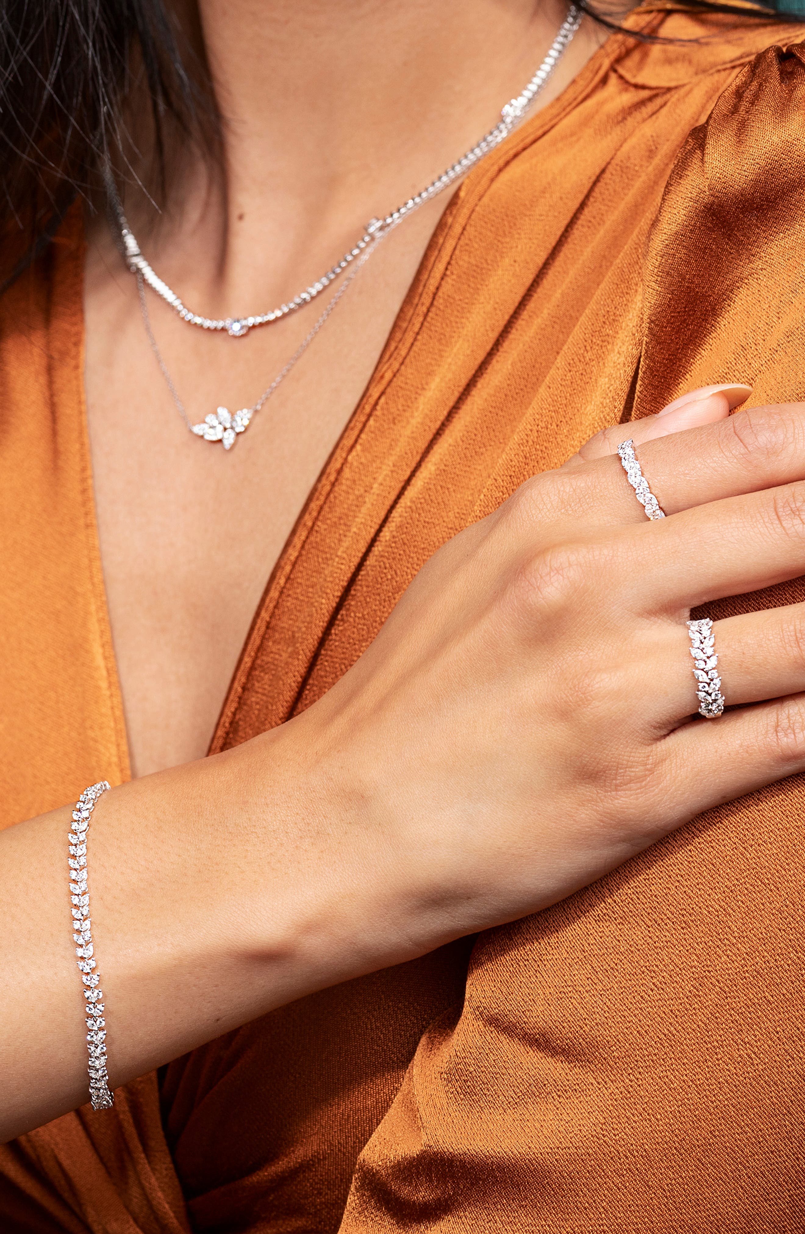 Bony Levy Getty Diamond Floral Stackable Ring Nordstrom