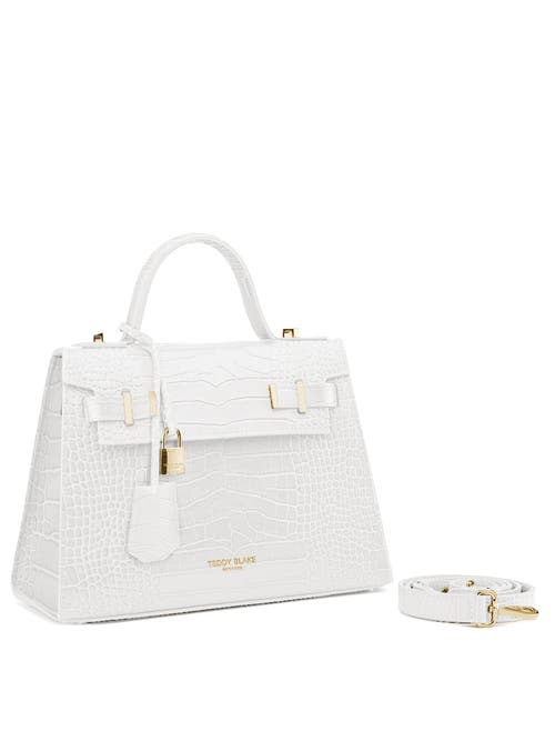 Shop Teddy Blake Ava Croco Gold 11" In White