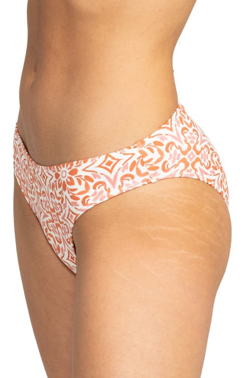 Shop Roxy Fresco Tile Hipster Bikini Bottoms In Cloud Fresco Tile