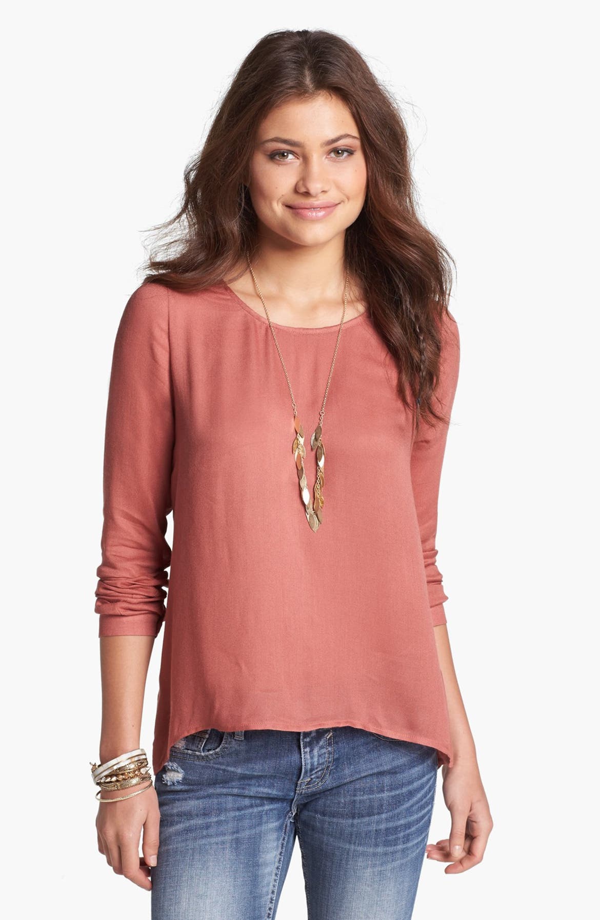 Chloe K V-Back Top (Juniors) | Nordstrom