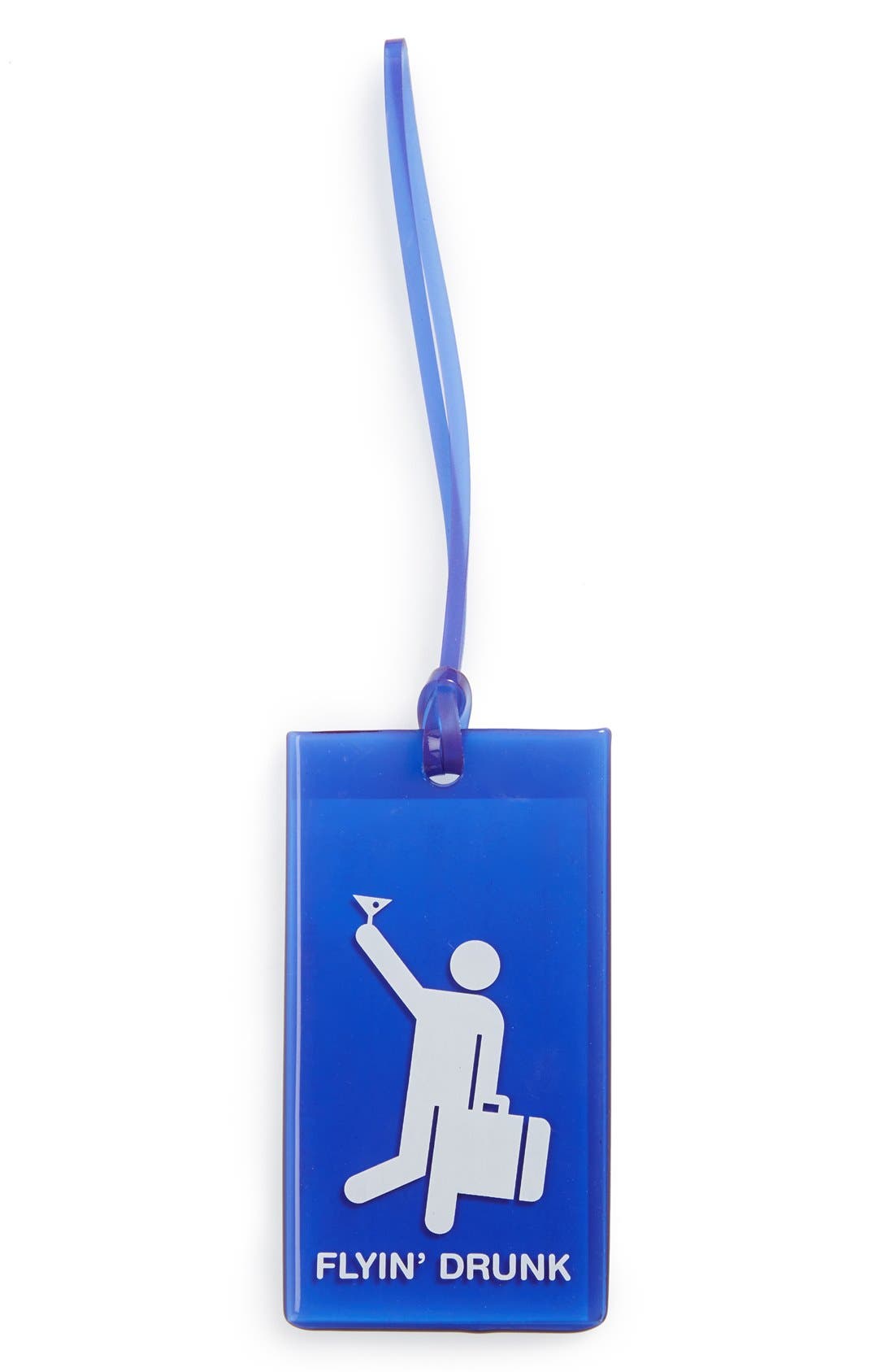 Flight 001 'Flyin Drunk' Transparent Rubber Luggage Tag Nordstrom