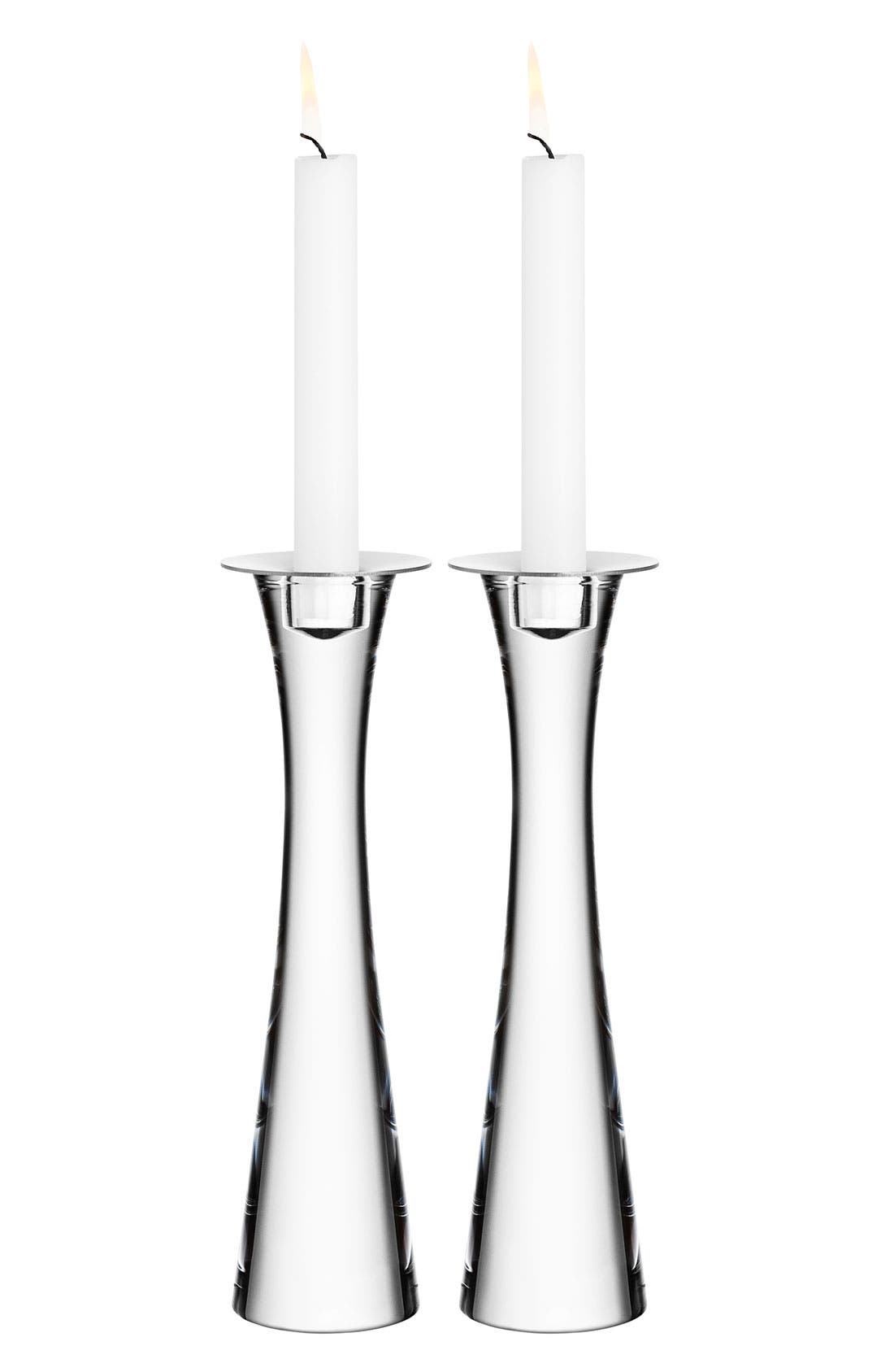 Orrefors 'Houston' Crystal Candlestick (Set of 2) Nordstrom