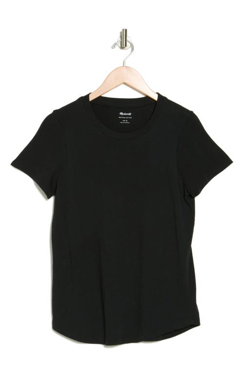 Madewell Vintage Crewneck Cotton T-shirt In True Black