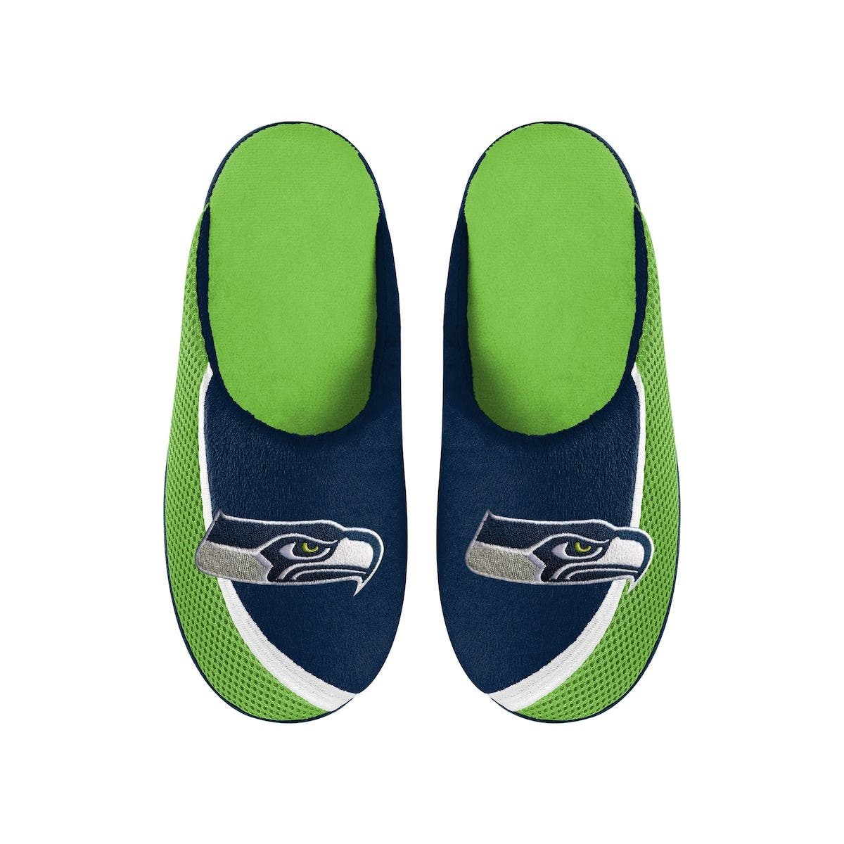 nfl football mens team logo moccasin slippers shoe