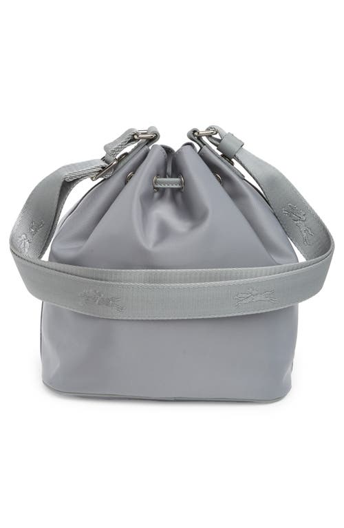 Longchamp Small Le Pliage Neoprene Bucket Bag In Cement
