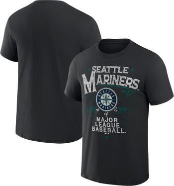 Men's Darius Rucker Collection by Fanatics White/Navy Seattle Mariners Team Color Raglan T-Shirt Size: Small