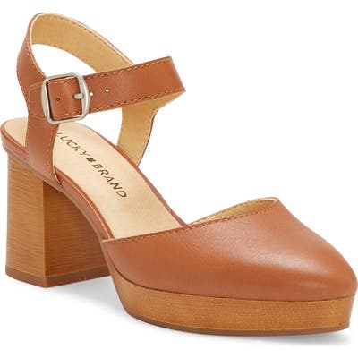Lucky Brand Rheyme Platform Sandal, Beige