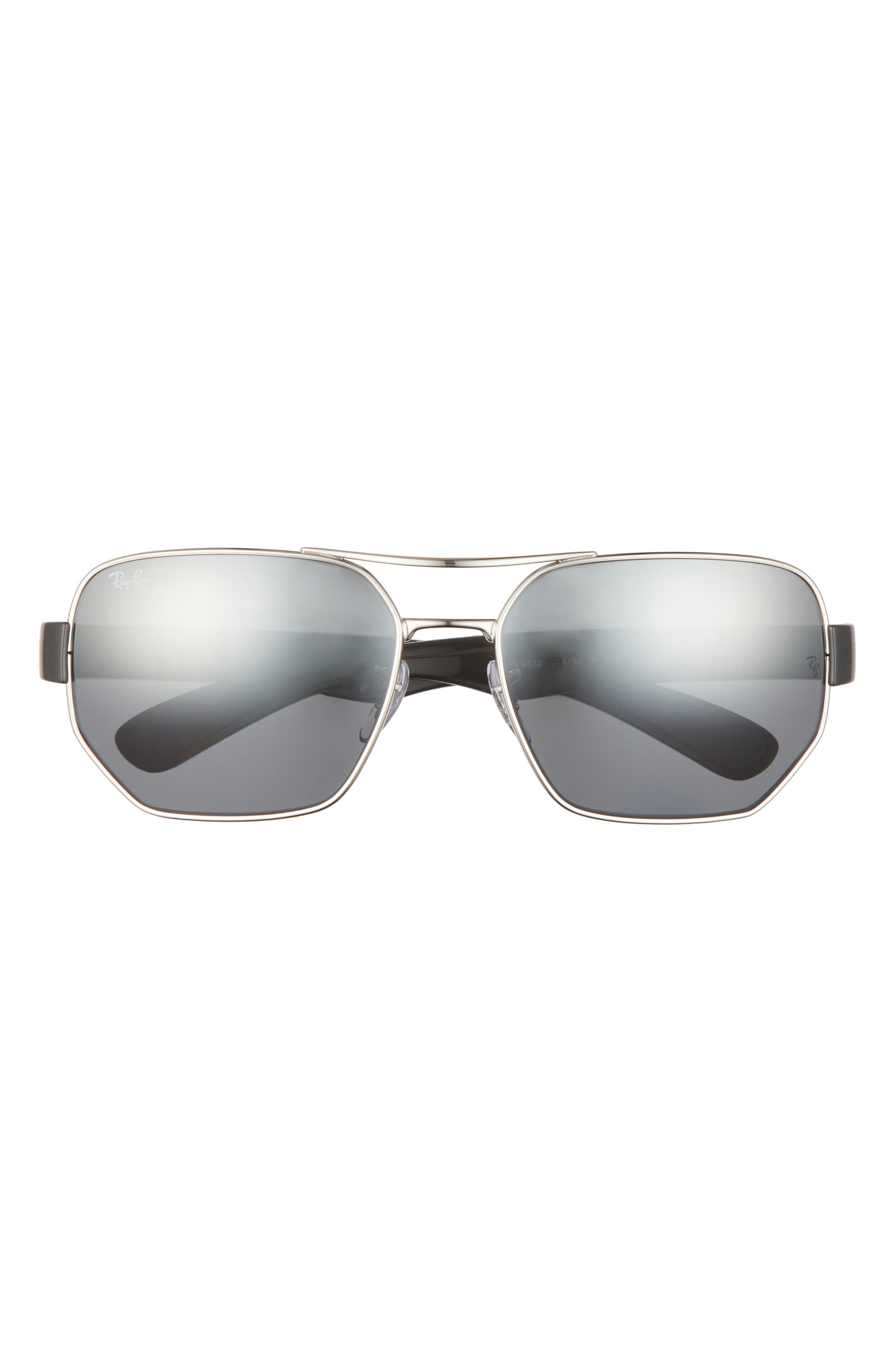 Ray-Ban 60mm Polarized Aviator 