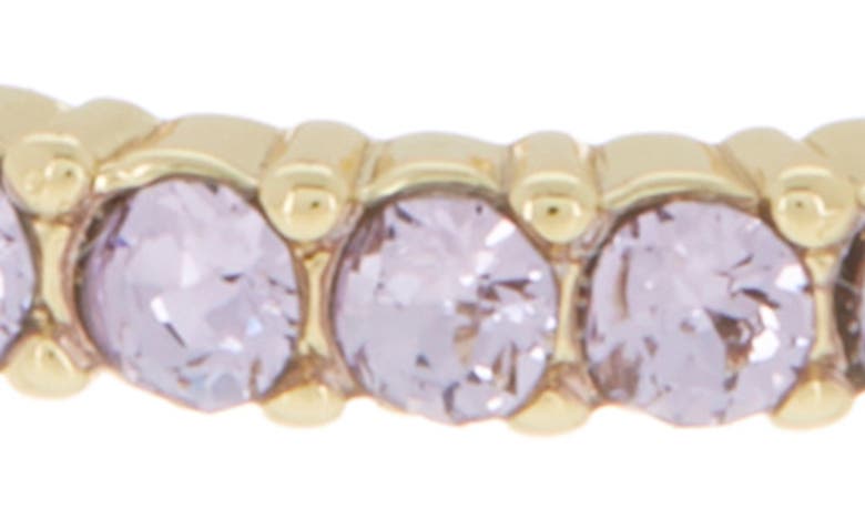 Shop Covet Cz Pavé Infinity Band Ring In Purple/ Violet