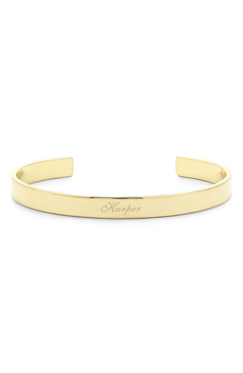 Brook and York Personalized Name Cuff in Gold at Nordstrom