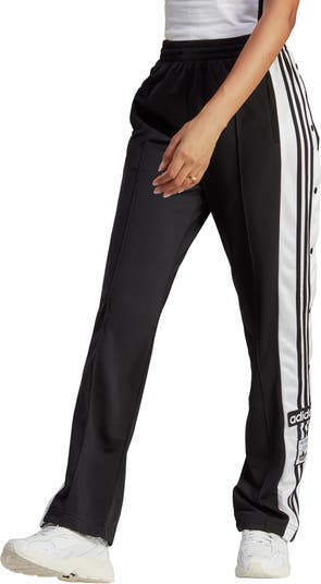 Adidas Adibreak Black & White Tear Away Basketball Track Pants Size Medium