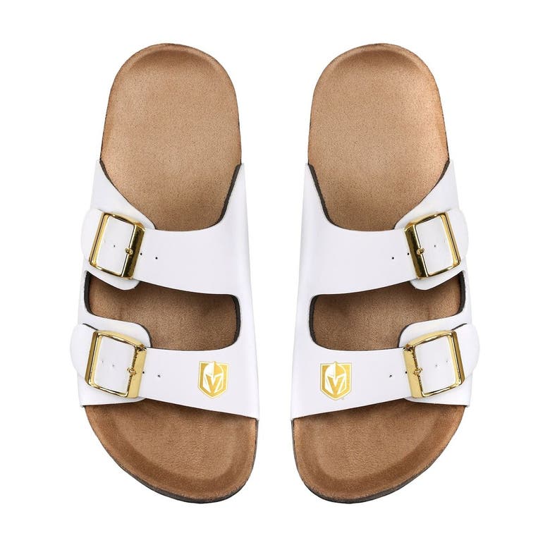 Foco Vegas Golden Knights Double-buckle Sandals In White