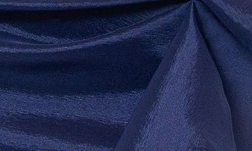 Xscape Evenings Off The Shoulder Taffeta Gown In Navy