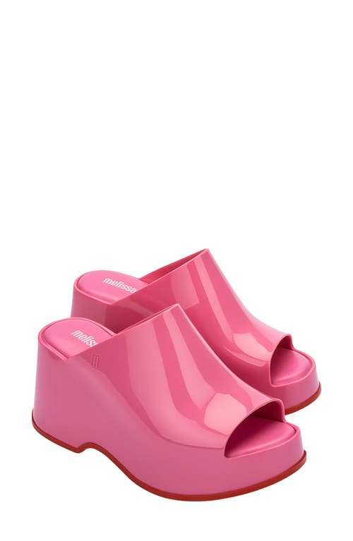 Melissa Patty Platform Slide Sandal In Pink