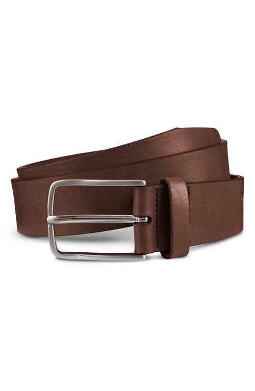 Allen Edmonds Broadway Avenue Leather Belt In Coffee Brown