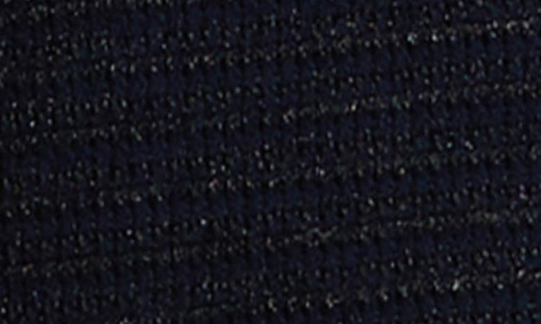 Shop St John St. John Collection Stripe Long Sleeve Metallic Tweed Dress In Midnight