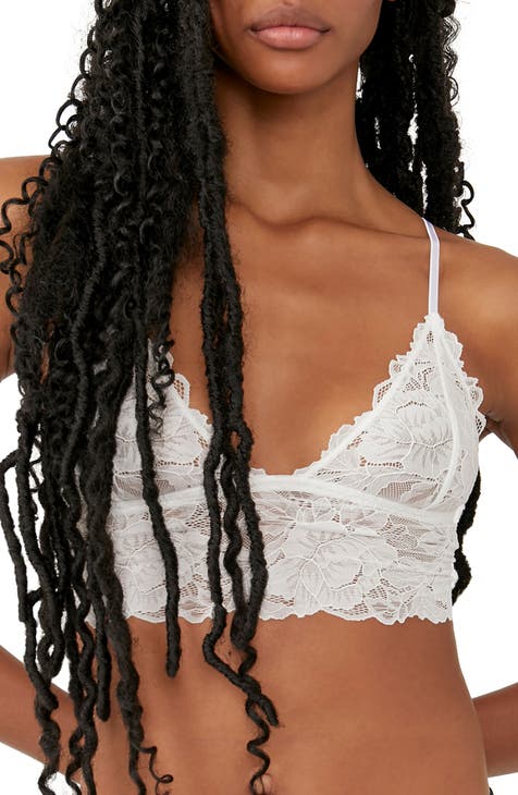 Free People lace longline cami in ivory