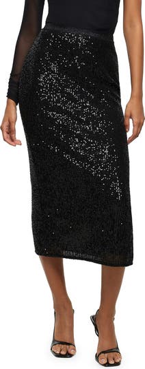 Sequin midi 2024 skirt river island