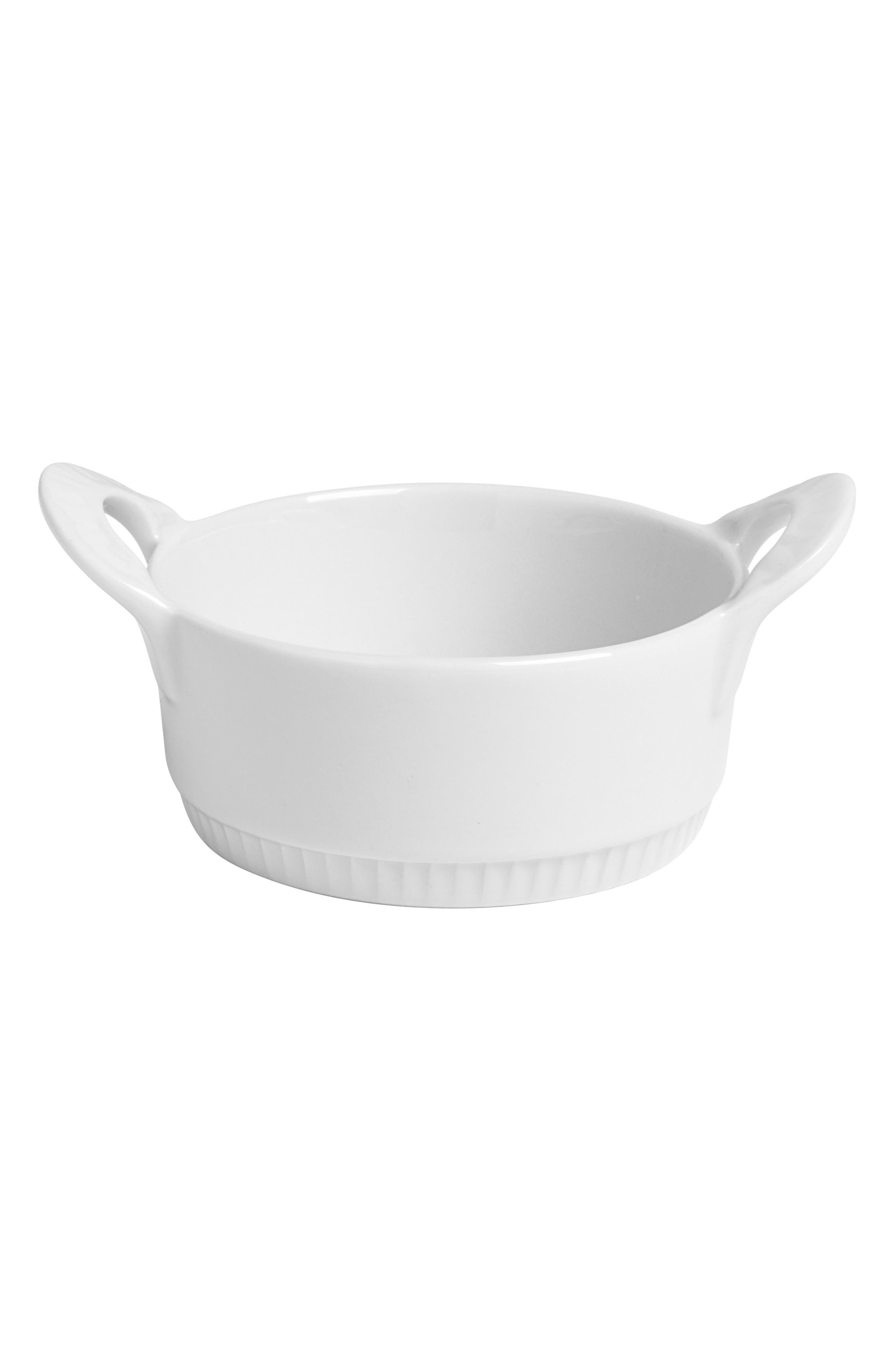 Housewares International Ceramic Bakeware Dish 7.5" Round Le Petite Baker Ivory 