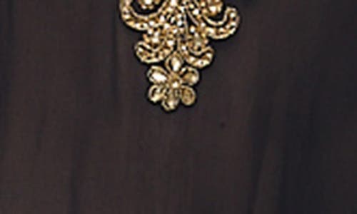 Ranee's Ranees Embellished Long Sleeve Tunic In Black