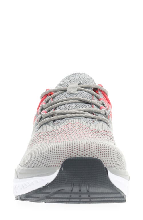 Propét Women's Ultra Sneakers In Light Grey & Salmon In Grey/salmon