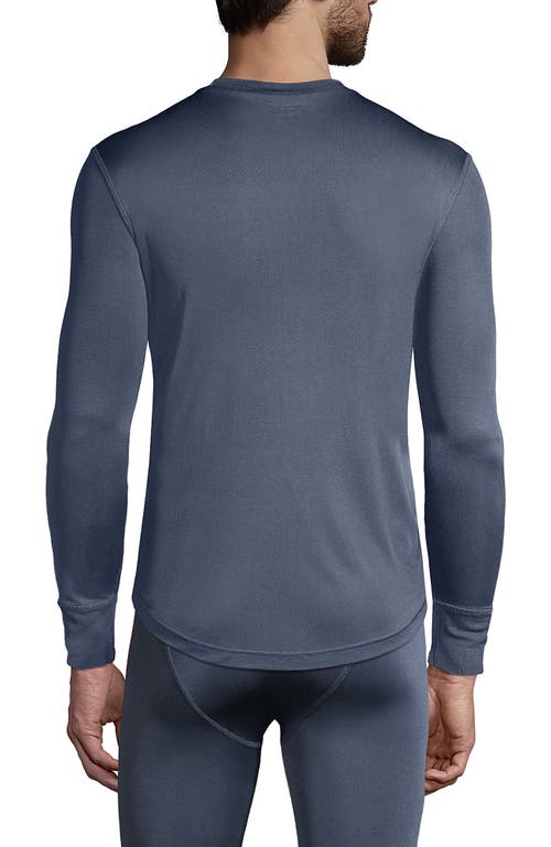 Shop Lands' End Silk Long Underwear Crew Neck In Shale