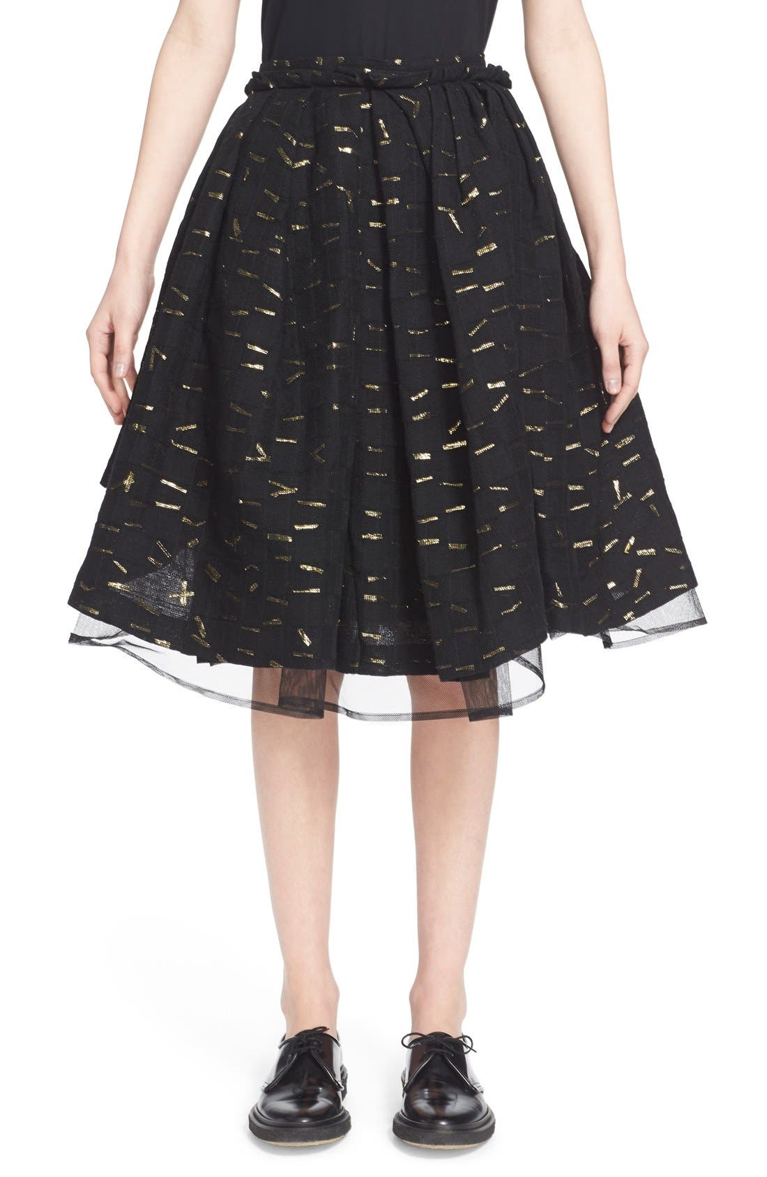 nordstrom black and gold dress