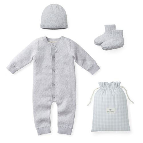 Hope & Henry Baby Jacquard Sweater Gift Set In Grey