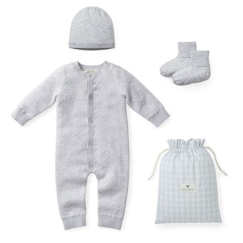 Shop Hope & Henry Baby Jacquard Sweater Gift Set In Grey