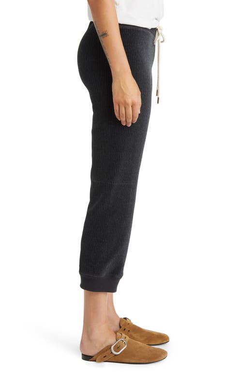 The Great Cotton Blend Corduroy Crop Joggers In Slate