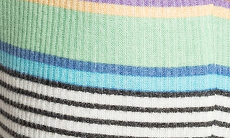 ROXY ROXY BEST TIME OF DAY STRIPE RIB CROP TANK