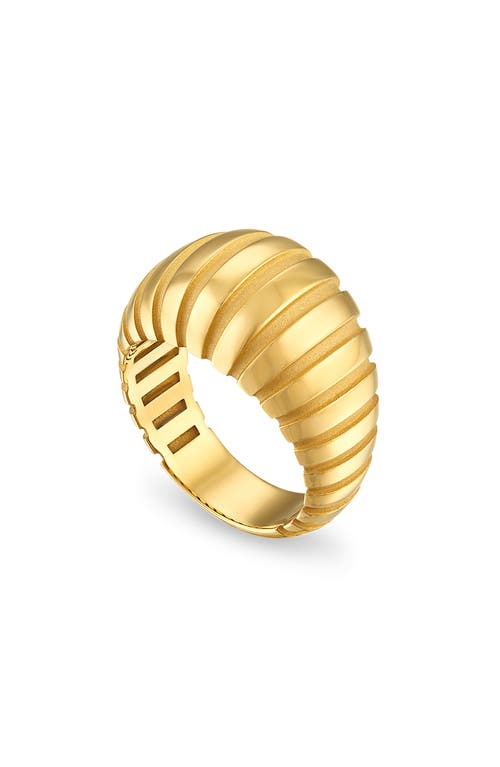 Noa Large Dome Ring in Gold