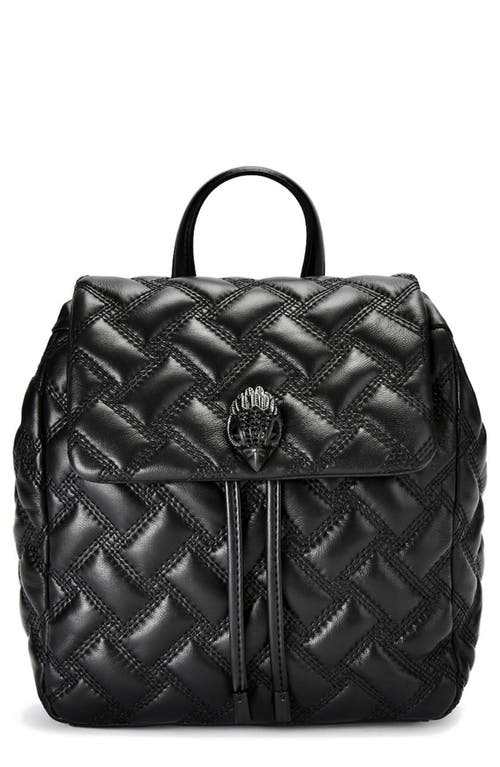 Shop Kurt Geiger London Small Kensington Drench Quilted Leather Backpack In Black