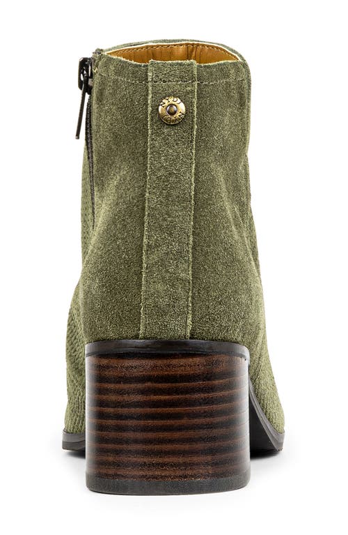 Shop Nydj Dernn Ruched Bootie In Avocado