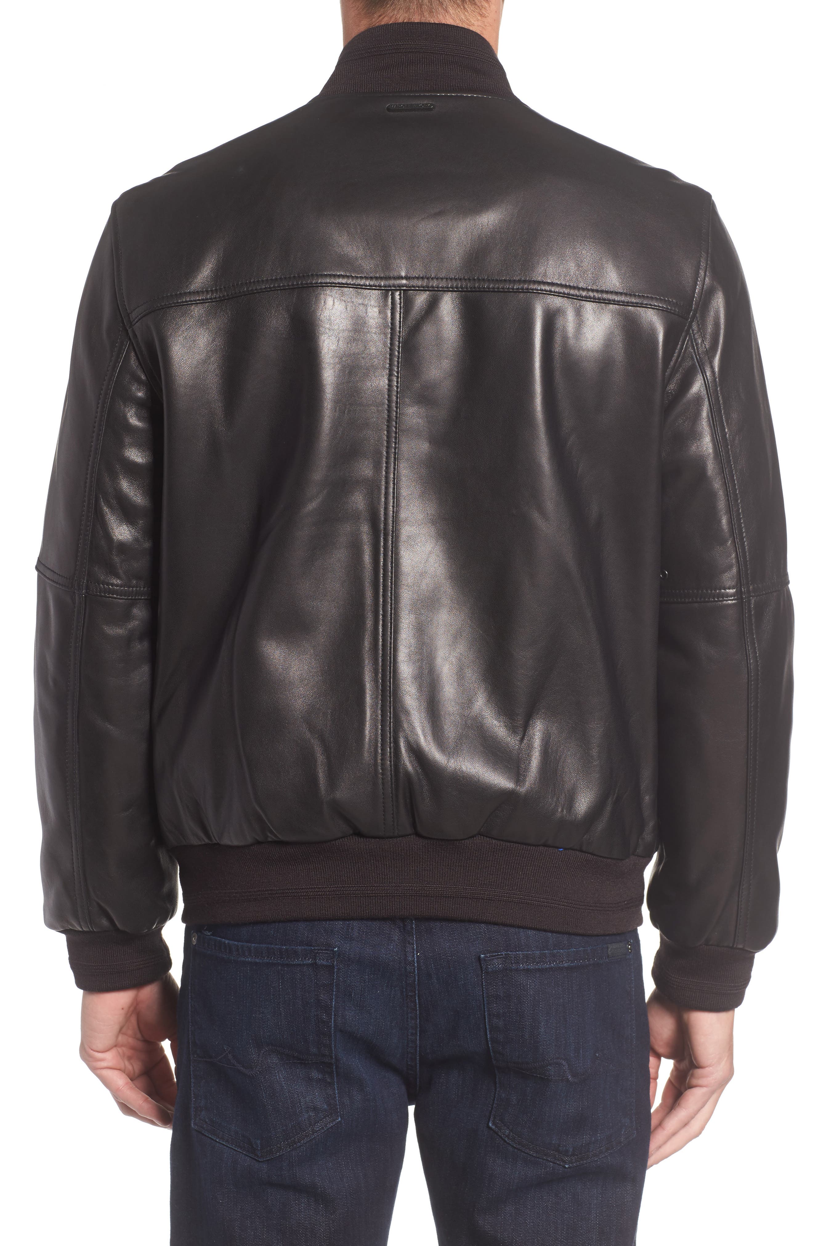 black faux suede bomber jacket