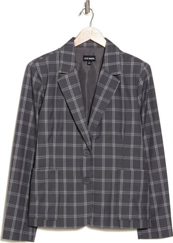 Kensie rebekah textured plaid best sale blazer