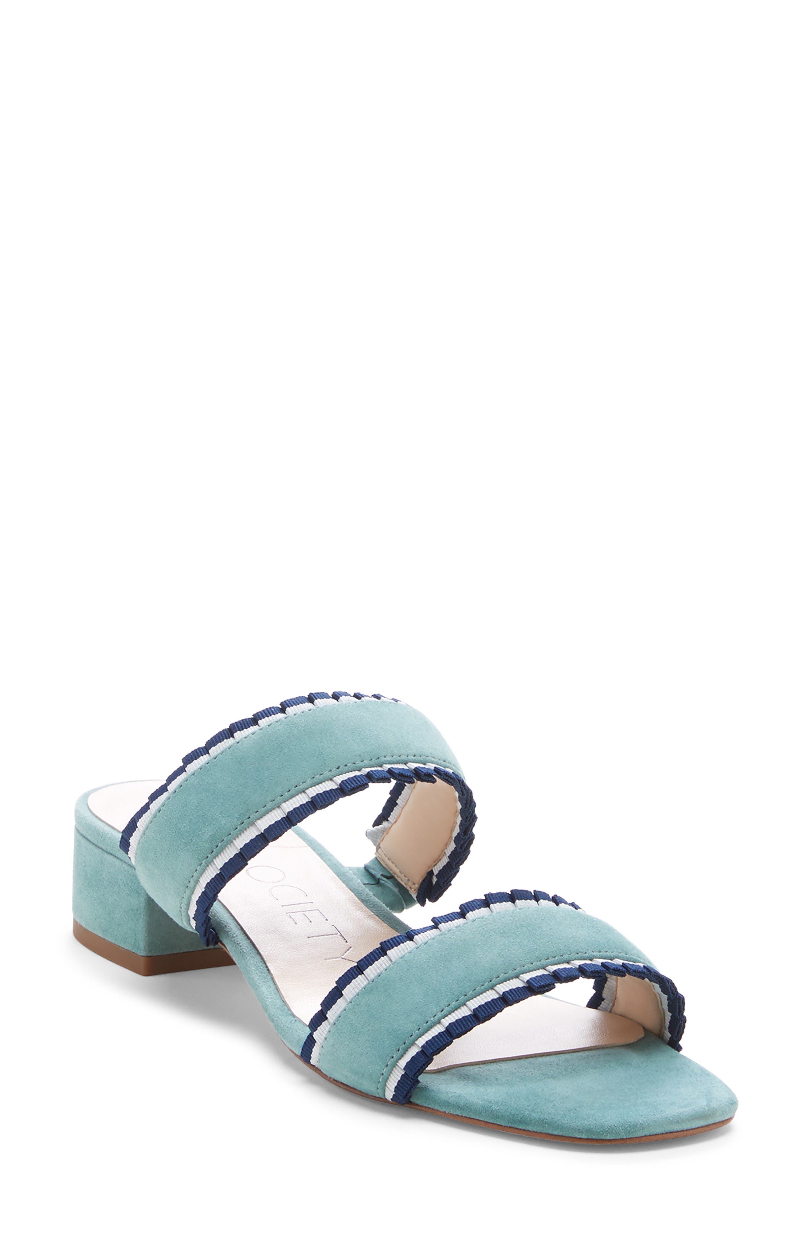 Sole Society Elura Slide Sandal- Green