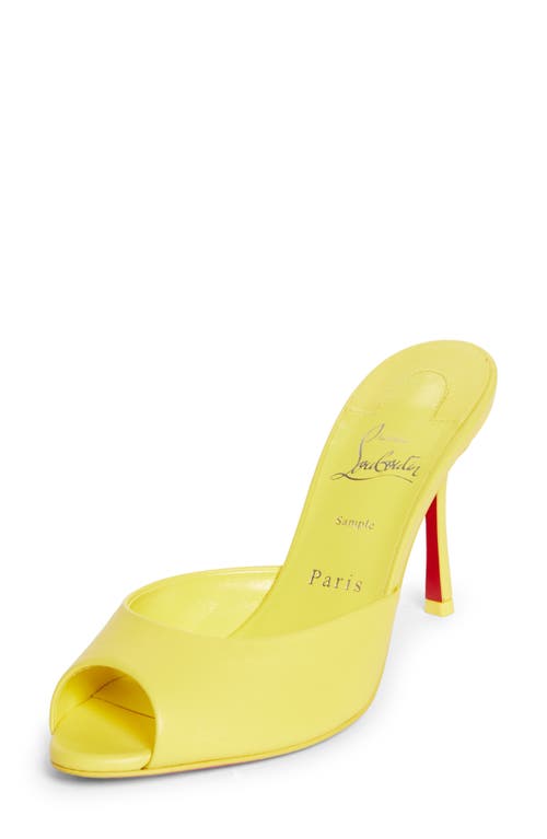 Me Dolly Peep Toe Slide Sandal in Y385 Yellow Queen