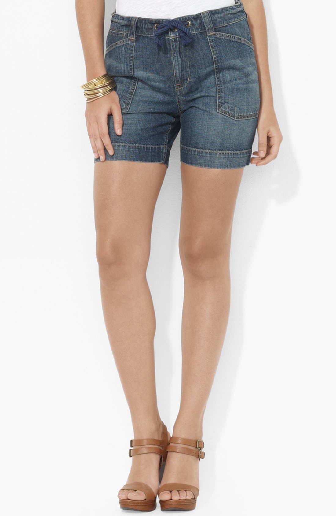 Lauren Ralph Lauren Denim Shorts (Petite) Nordstrom