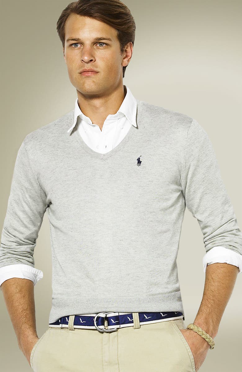 Polo Ralph Lauren 'Luxe' V-Neck Sweater | Nordstrom