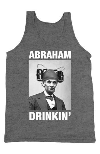 Tsc Miami Abraham Drinkin' Graphic Print Tank In Gray