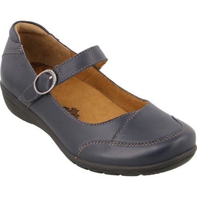 Taos Uncommon Mary Jane Flat, Blue