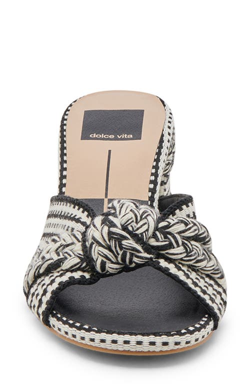 Dolce Vita Genero Woven Sandal In Black Multi Woven