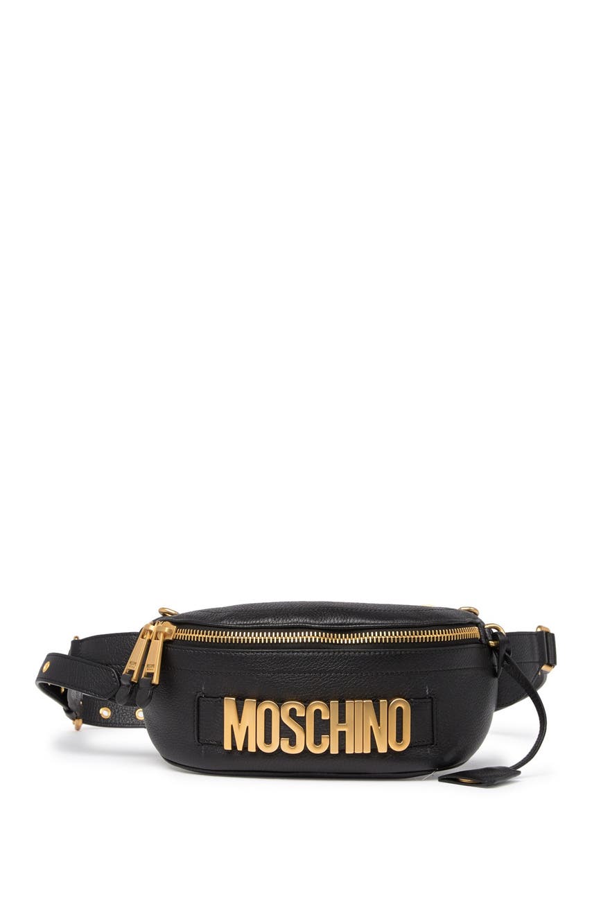 MOSCHINO | Logo Leather Belt Bag | Nordstrom Rack