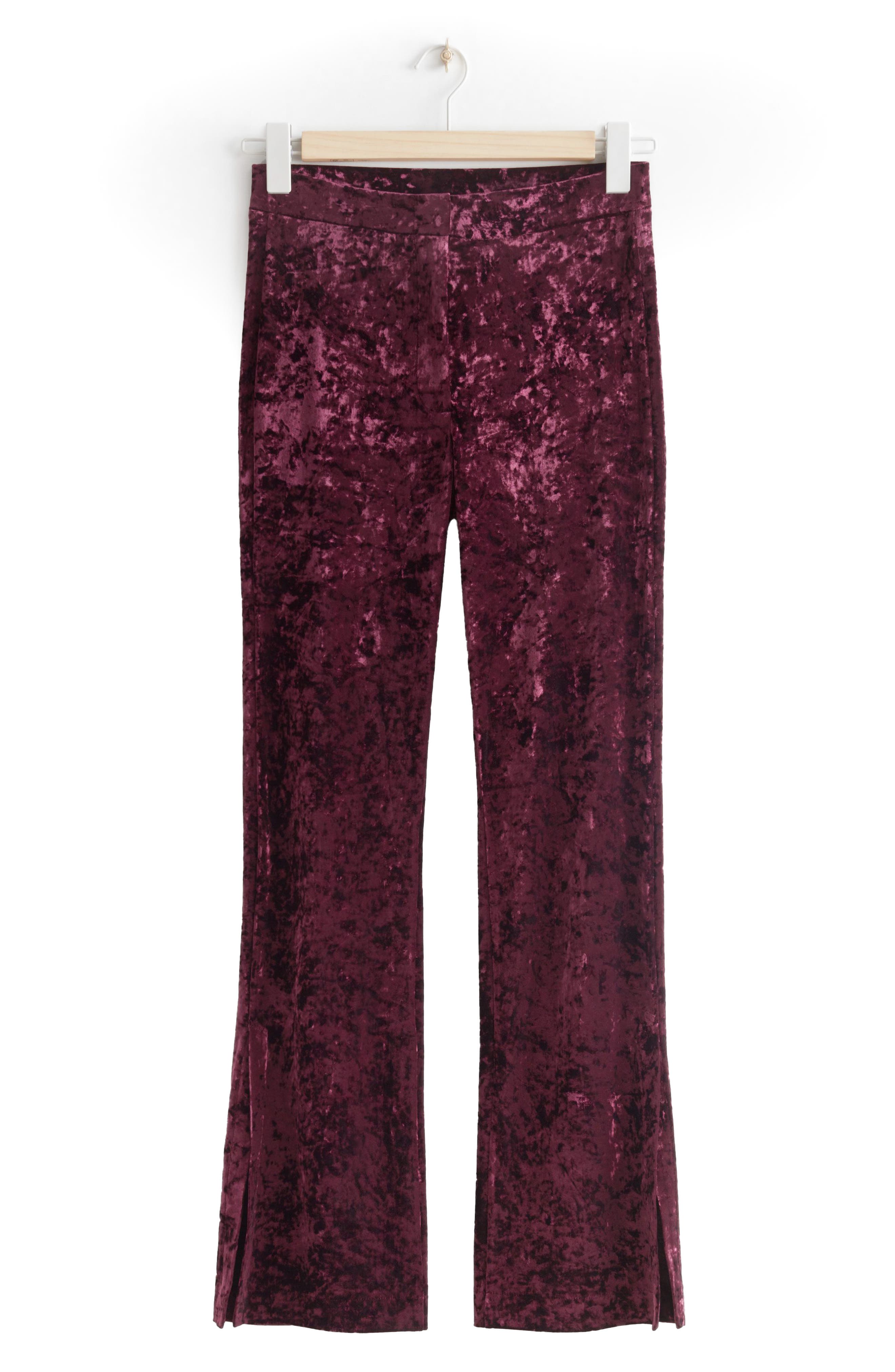 Flared Crushed Velvet Pants | Nordstrom
