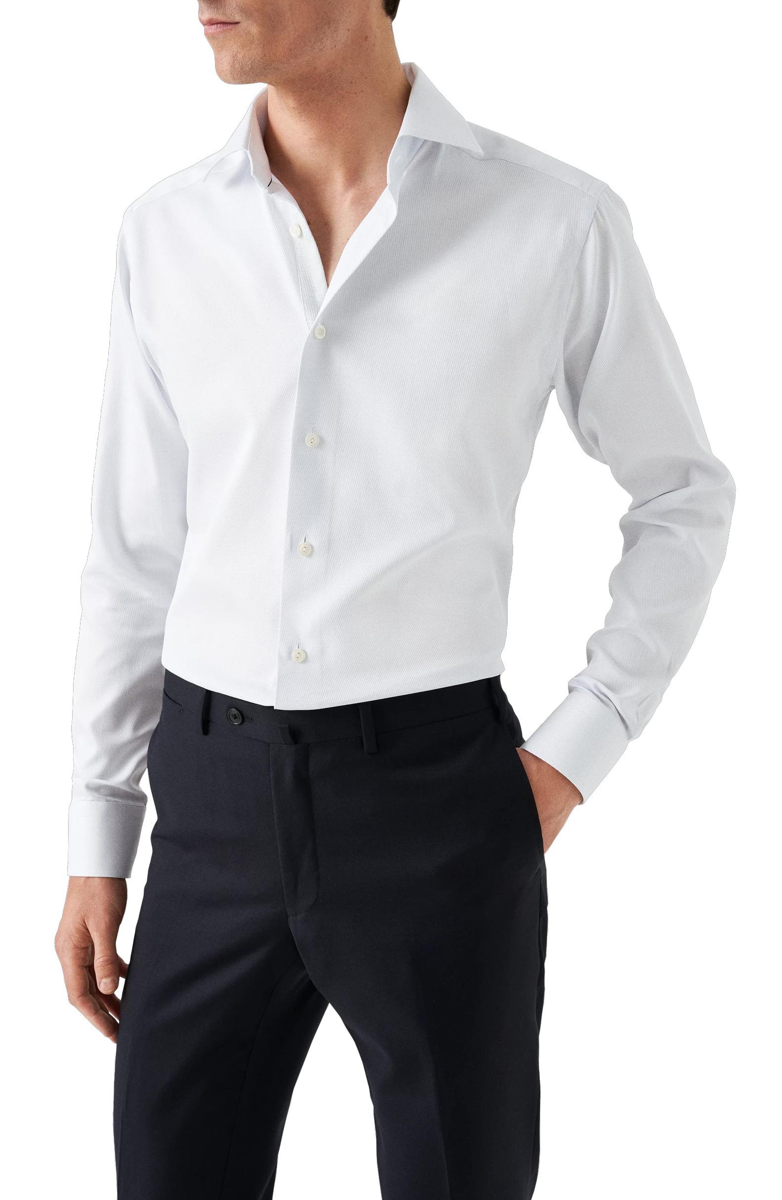 Eton Slim Fit Cotton Twill Dress Shirt | Nordstrom