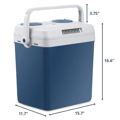 Shop Ivation 25l Electric Cooler/warmer In Blue