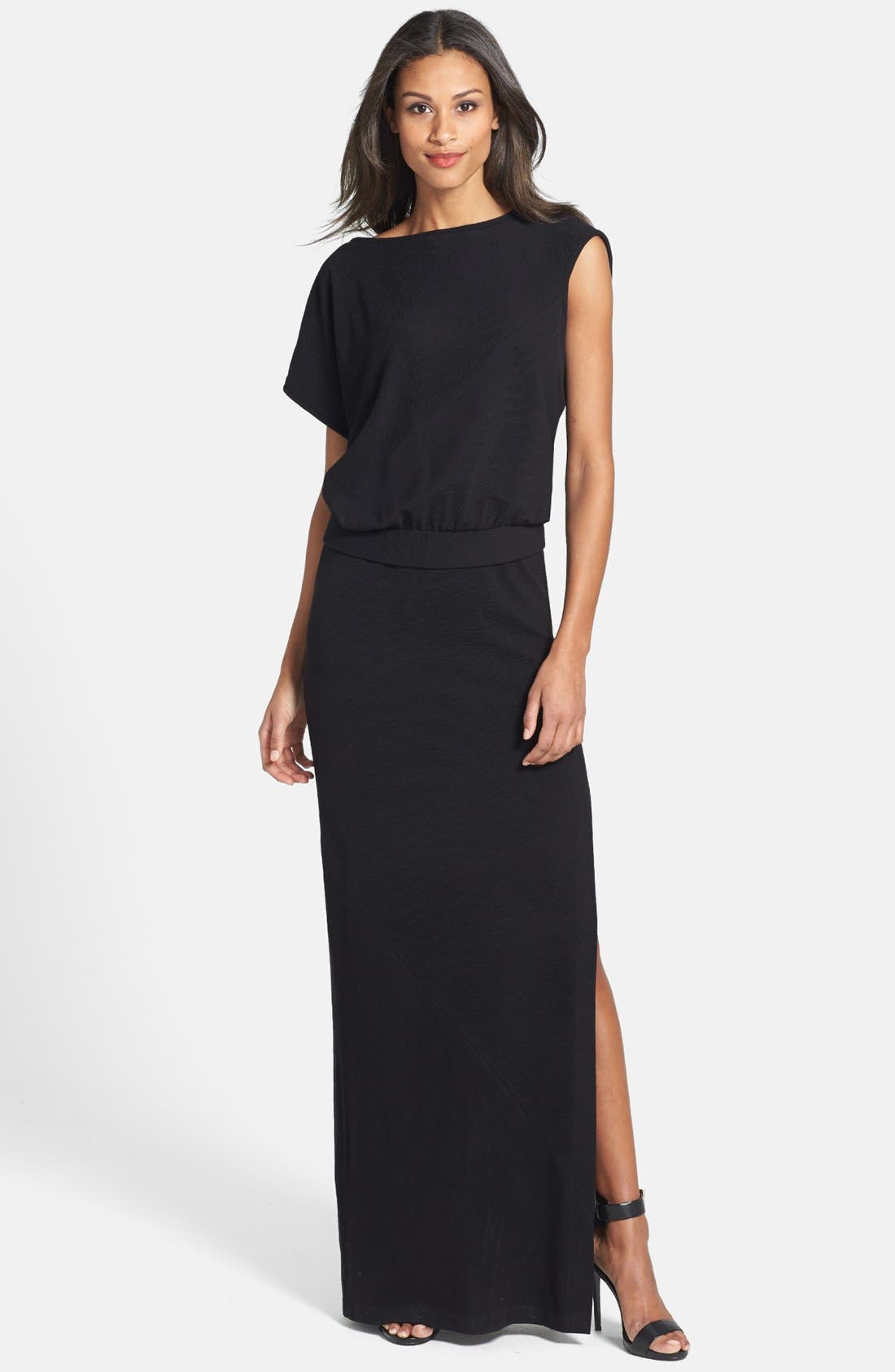 Black Halo 'Pierce' Asymmetrical Maxi Dress | Nordstrom