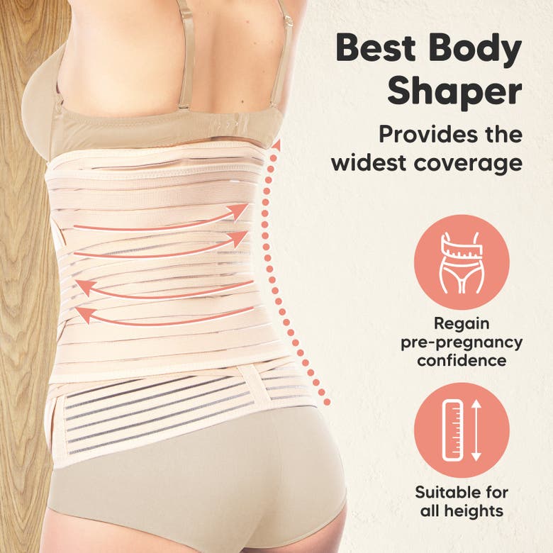 Keababies Revive 3-in-1 Postpartum Recovery Support Belt In Classic Ivory